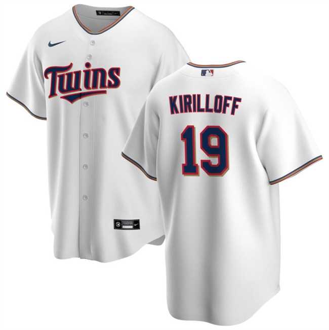 Men%27s Minnesota Twins #19 Alex Kirilloff White Cool Base Stitched Baseball Jersey Dzhi->minnesota twins->MLB Jersey